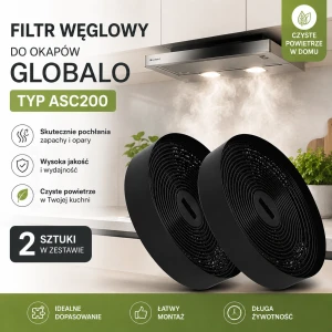 Filtr węglowy do GLOBALO typ ASC200  kpl 2 szt.