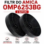 Filtr węglowy do Amica OMP6253BG | KF17154 | 2 szt.