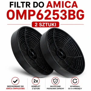 Filtr węglowy do Amica OMP6253BG | KF17154 | 2 szt.