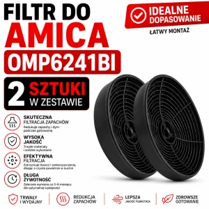 Filtr węglowy do Amica OMP6241BI | KF17154 | 2 szt.