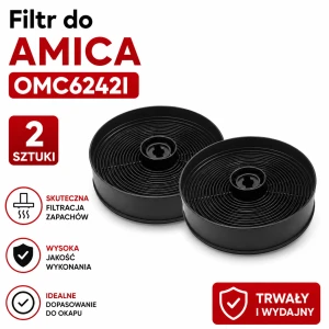 Filtr węglowy do Amica OMC6242I kpl 2 szt