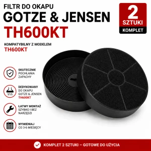  Filtr węglowy do GOTZE & JENSEN TH600KT  | 2 szt.