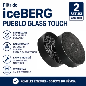 Filtr węglowy do iceBERG PUEBLO  GLASS TOUCH  2 szt. 