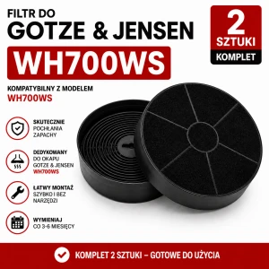  Filtr węglowy do GOTZE & JENSEN WH700WS  | 2 szt.