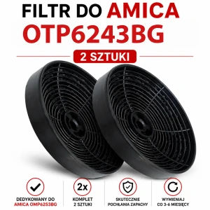 Filtr węglowy do Amica OTP6243BG | KF17154 | 2 szt.