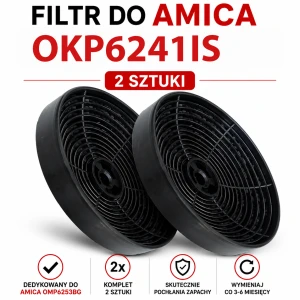Filtr węglowy do Amica OKP6241IS | KF17154 | 2 szt.