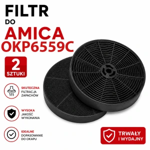 Filtr węglowy do Amica OKP6659C  kpl 2 szt 