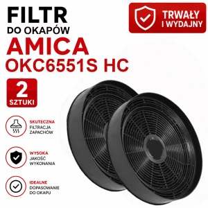 Filtr węglowy do Amica OKC6651S HC  kpl 2 szt 