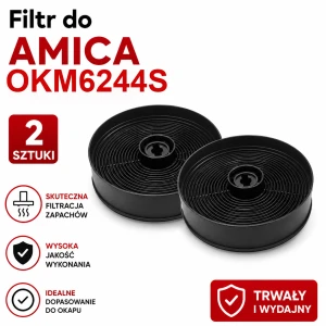 Filtr węglowy do Amica OKM6244S kpl 2 szt. 